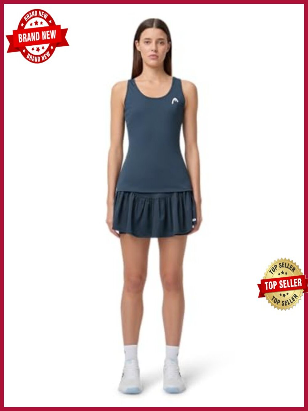 Moisture-Wicking Stretch Tennis Skort with Built-in Shorts